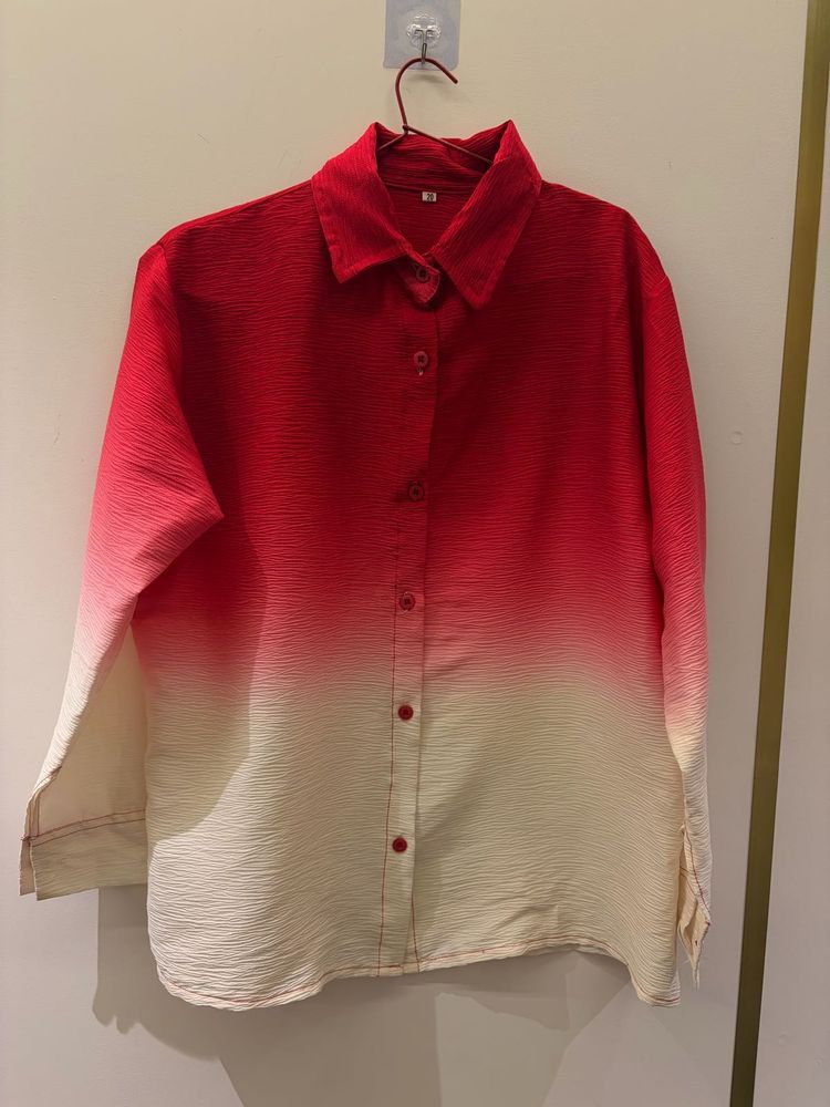 Ombre Button-Down Shirt