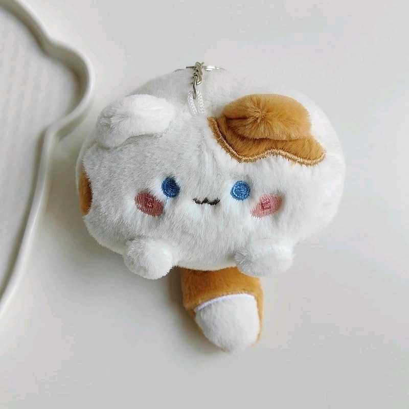 Cute Plush Cat Keychain
