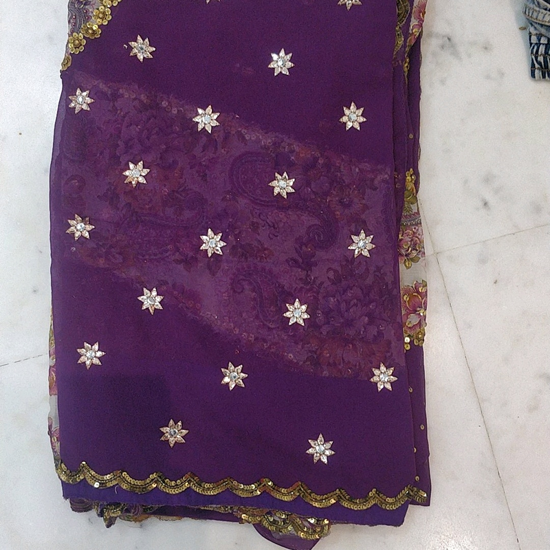 RICH KUNDAN WORK SAREE