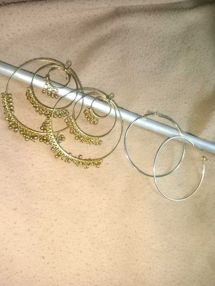 Combo Of Hoop Earring Bundle