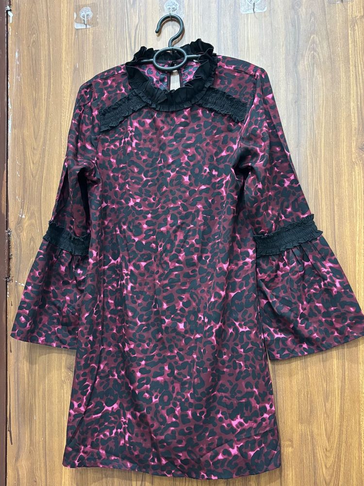 Animal Print Mini Dress