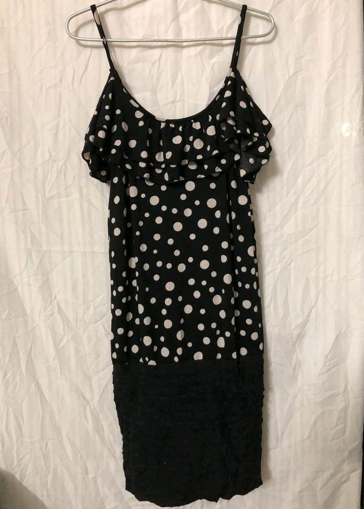 Black &amp; White Bodycon Dress