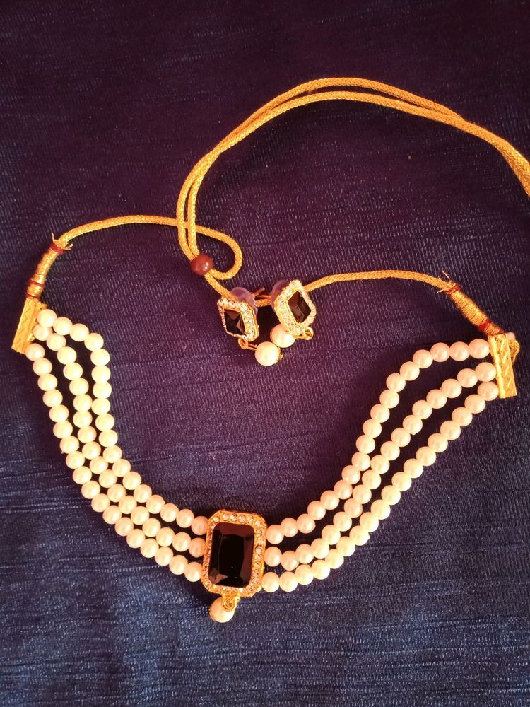Women Necklace With Earrings
