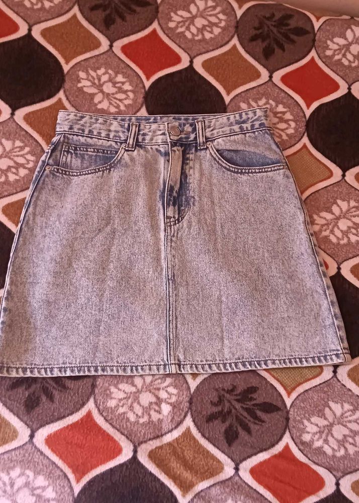 Denim Mini Skirt