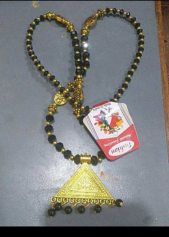 Beaded Necklace Mangalsutr Combo