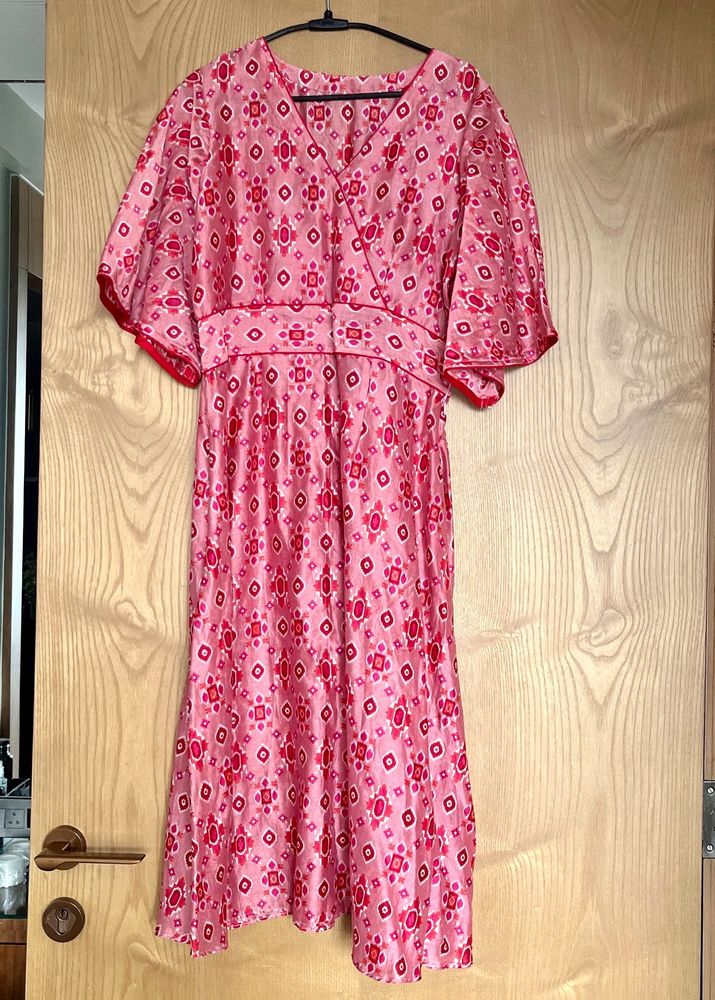 pure Chanderi  Midi Dress