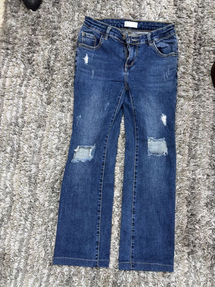 Rugged Korean Jeans For 28 Waist, stretch Fabric