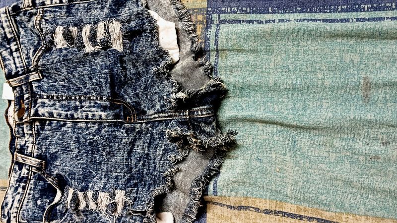 Denim Dark Blue Shorts