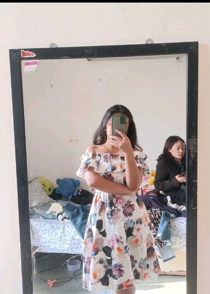 Floral Off-Shoulder Dress