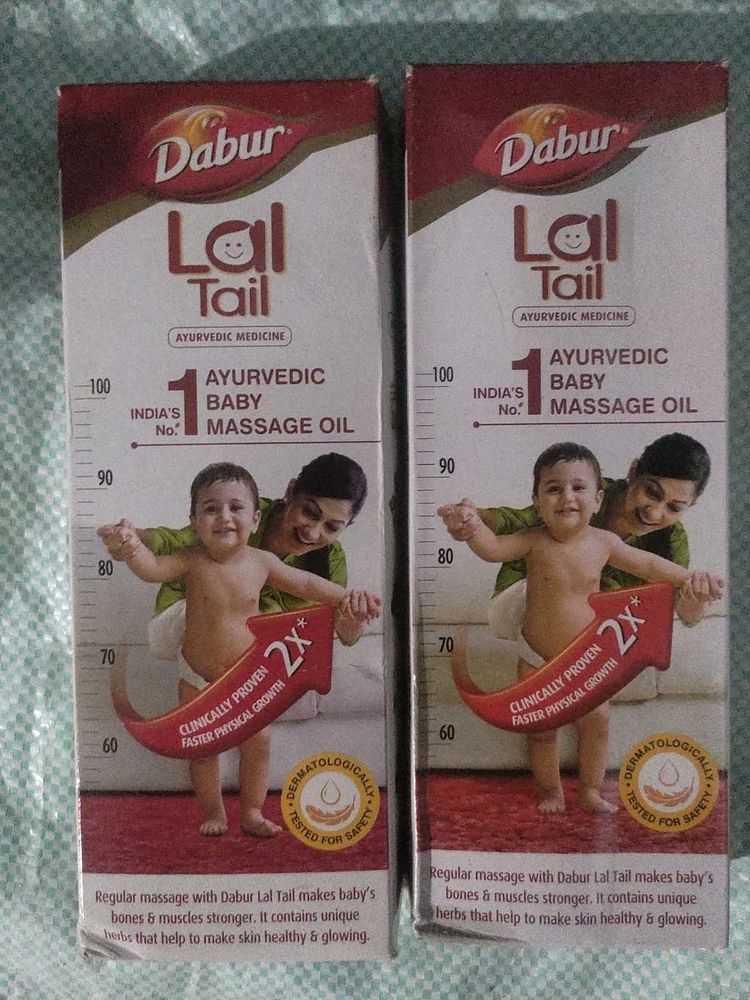 Dabur Lal Tail Ayurvedic Baby Massage Oil - 2 Pack