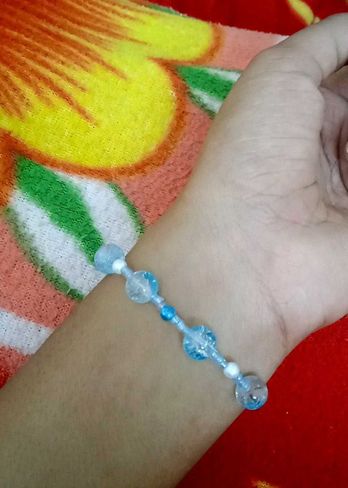 Blue Beaded Bracelet