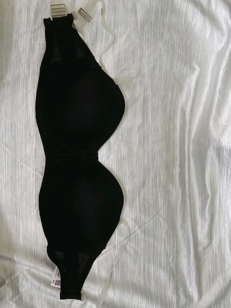 Black Mesh Bra