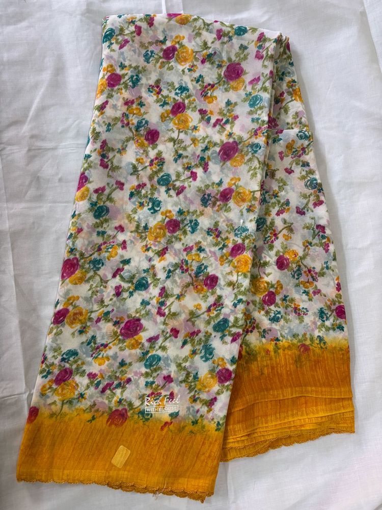 Floral Print Saree