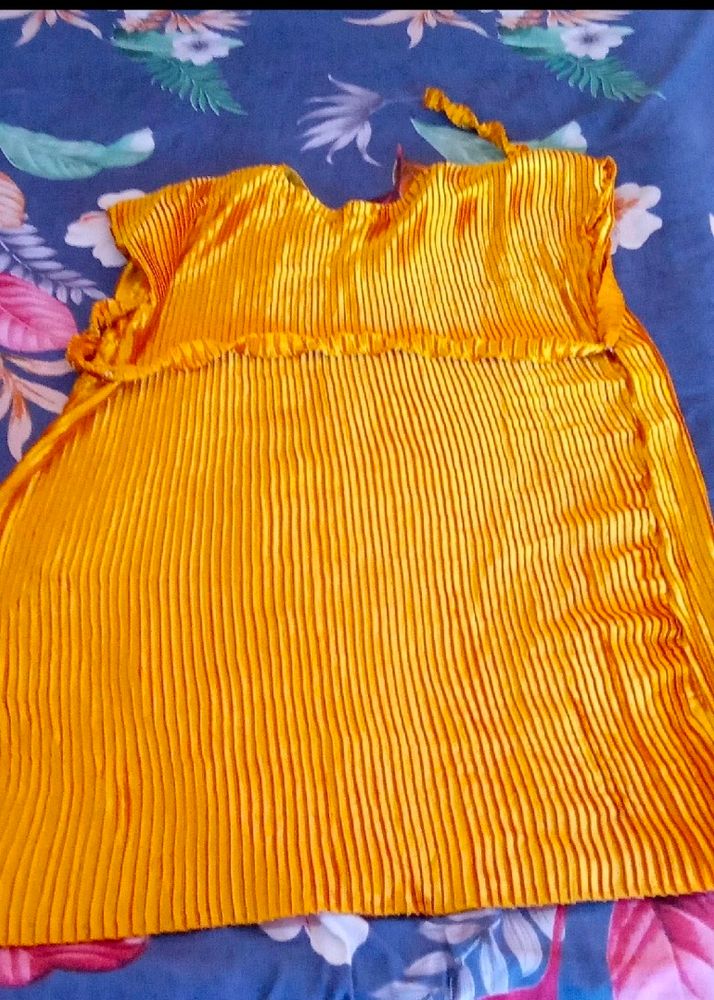 Yellow Golden Kaftan Set