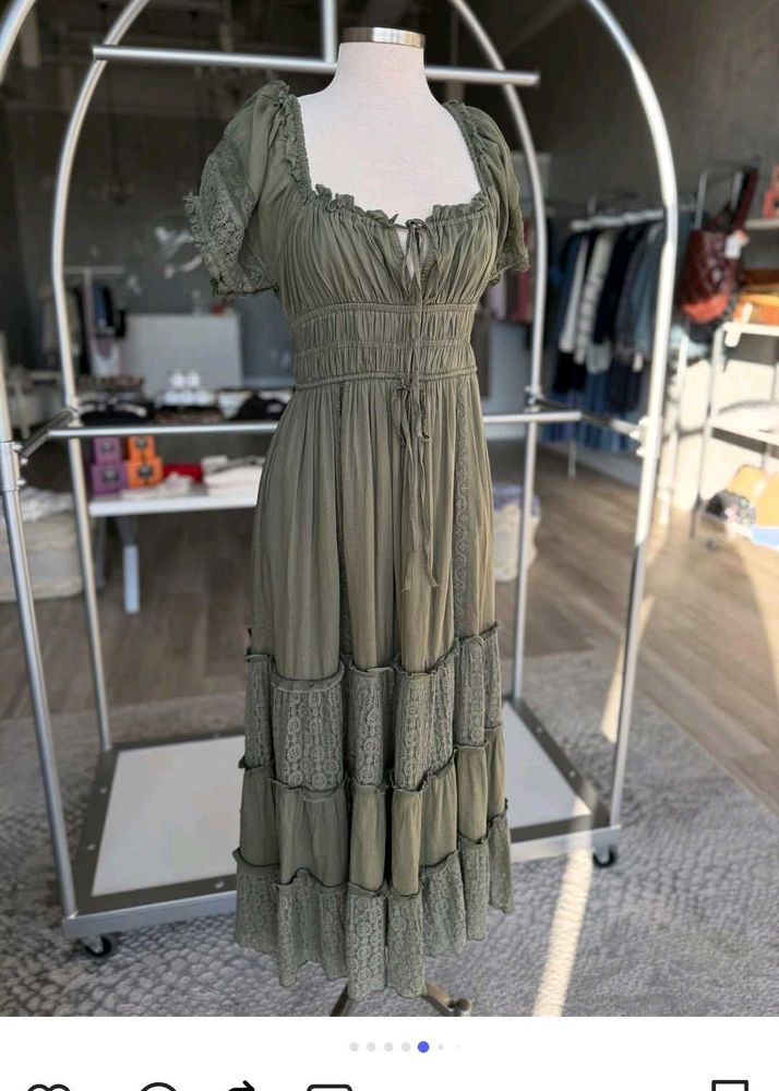 Free People falling sun Midi Dress