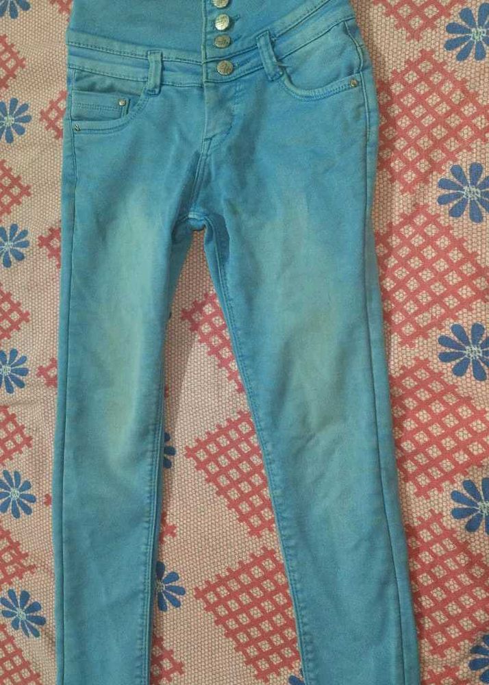 Light Blue High-Waisted Jeans