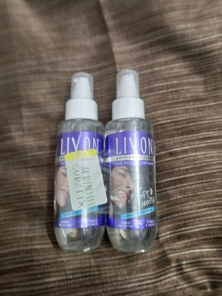 2 Totally New Pack Livon Hair Serum