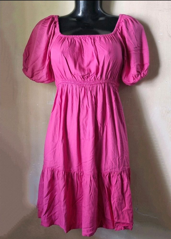 Zudio Puffy Sleeves Dress🥰