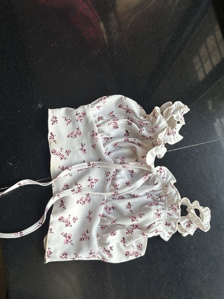 Floral Printed Crop Top