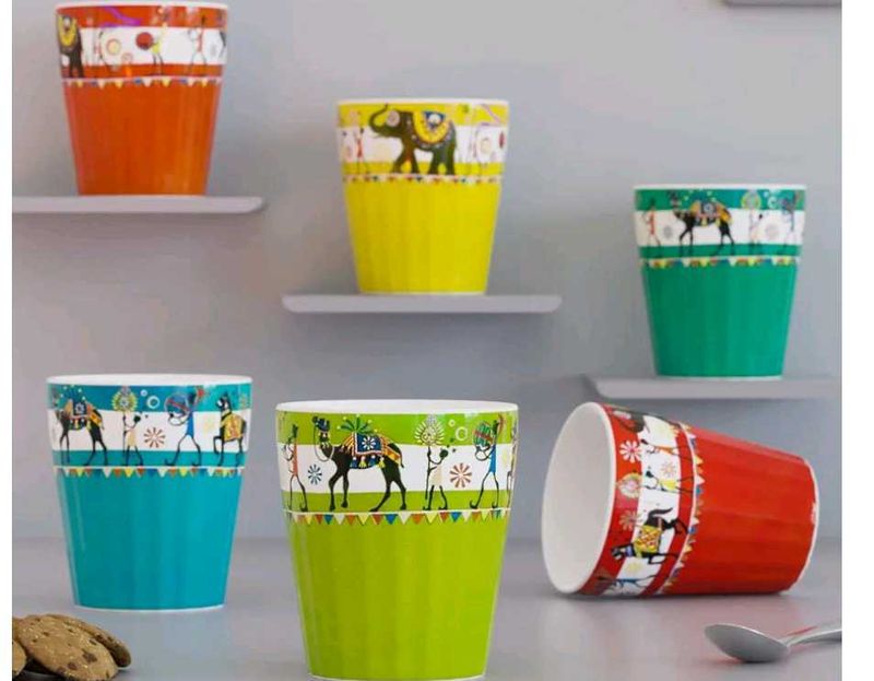 New Bohemian Colorful Ceramic Cups
