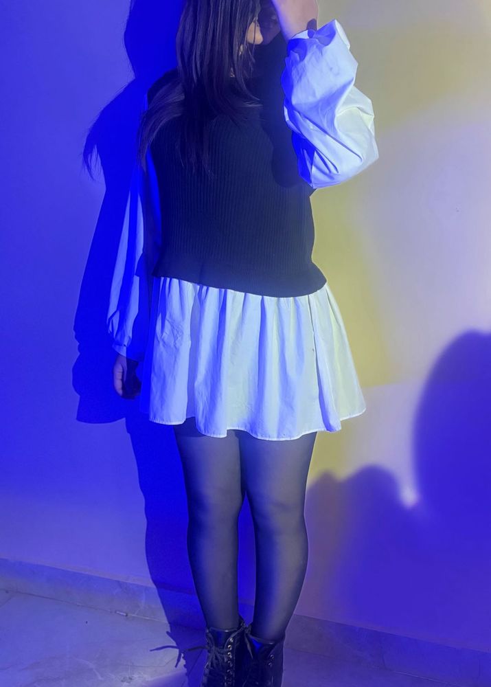 Stylish Layered Look Dress