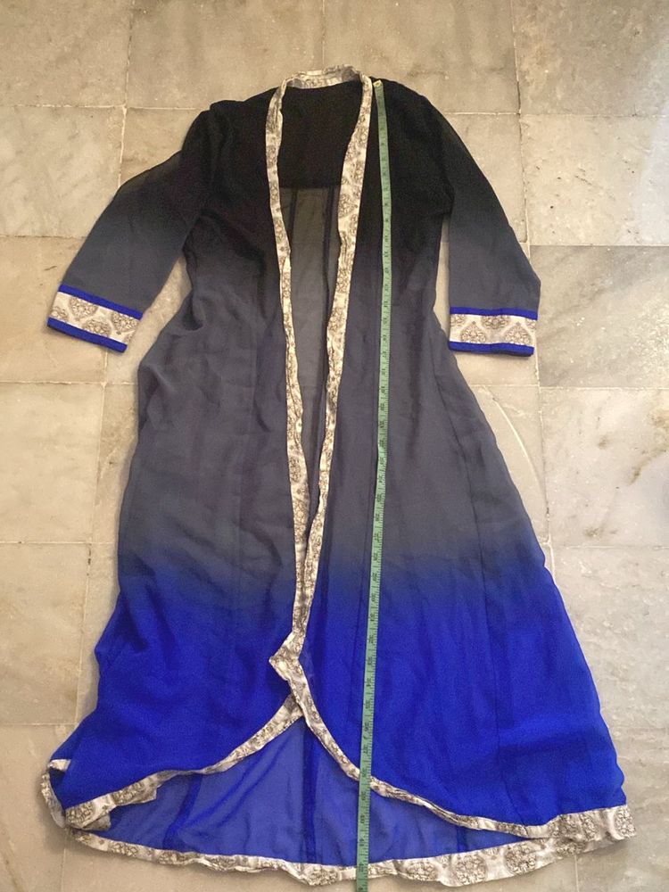 Ombre Sheer Kalidar Ethnic Jacket