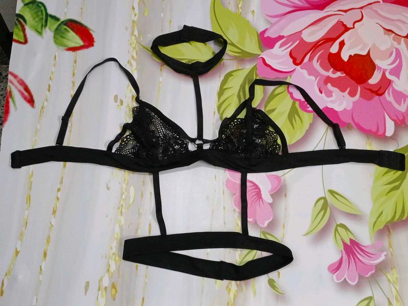 (1131)Black Lace Lingerie Set
