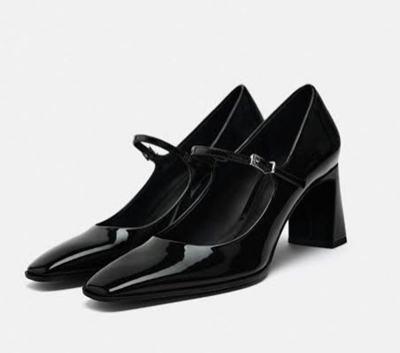 Zara Black Mary Jane Heels