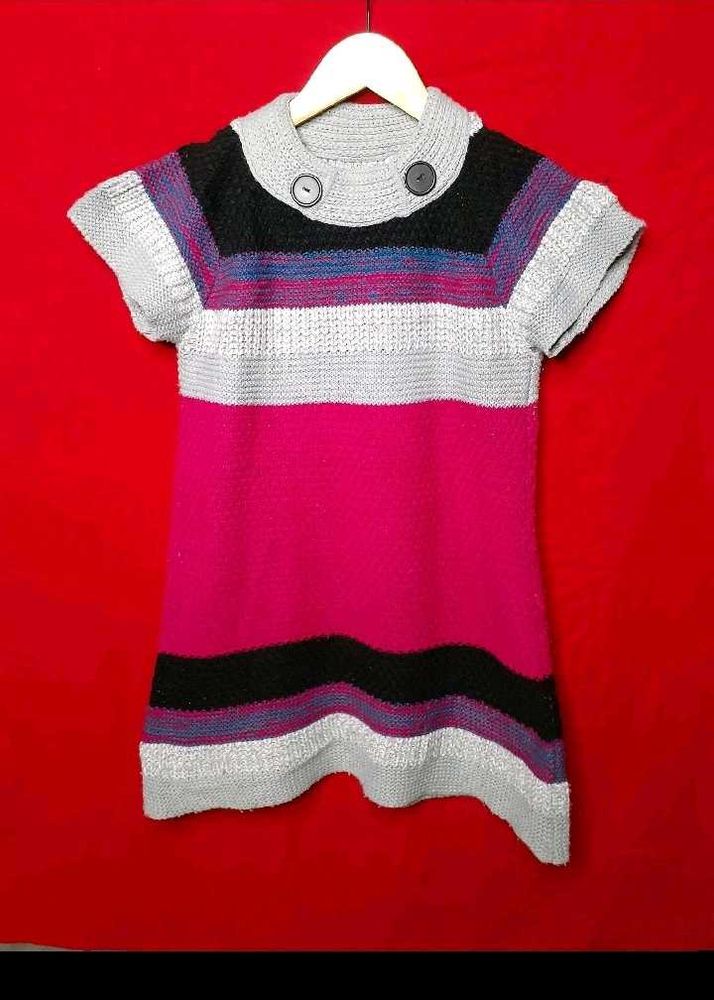 Cute Woolen Long Midi Dress (Woman)
