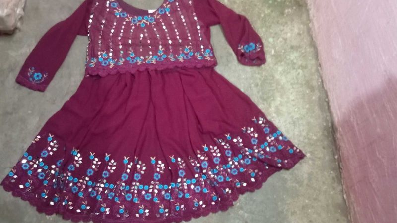 Sarara Frock Like New 2 3 Bar Use Kiya He