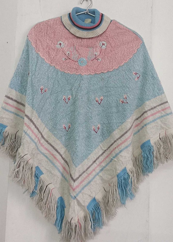 Embroidered Poncho