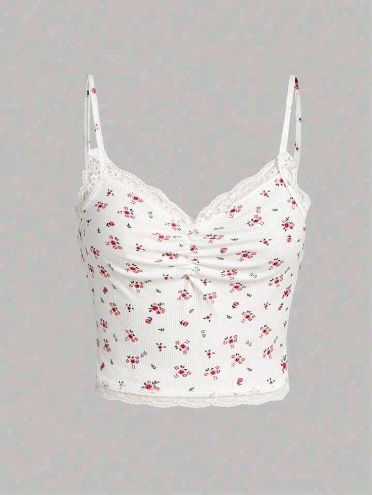ZAFUL CUTE FLORAL TOP