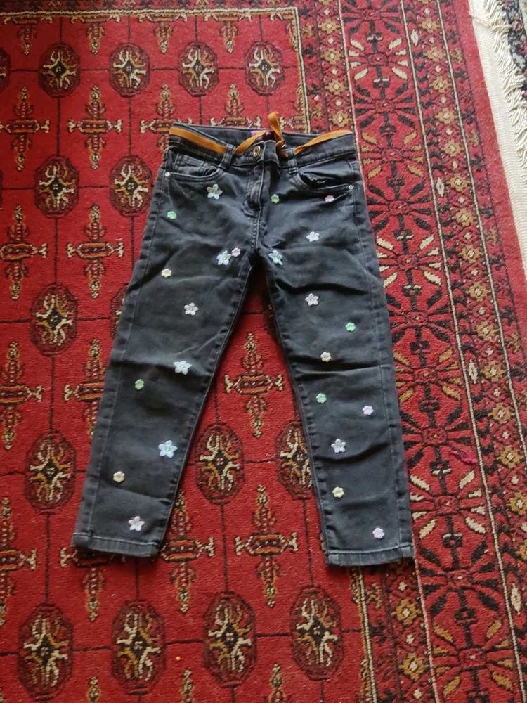 Girls&#39; Embellished Denim Jeans