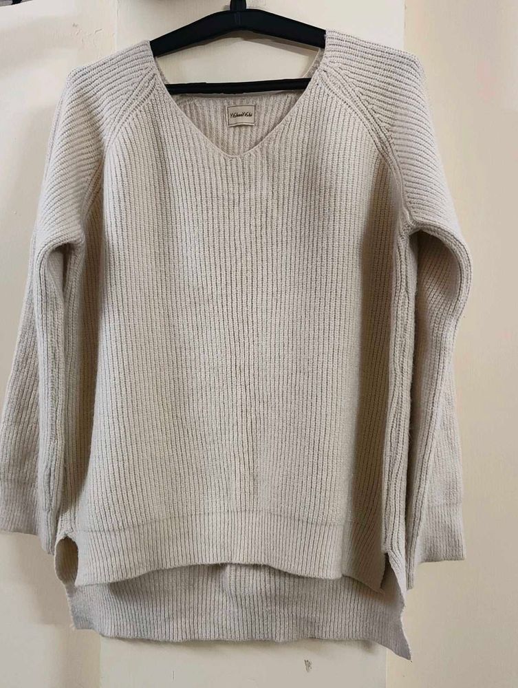 Classic Cream Knit Sweater