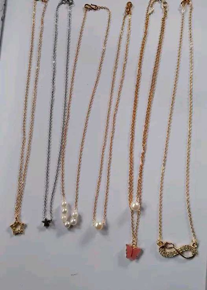 Trendy Pendant necklace (Set 6)