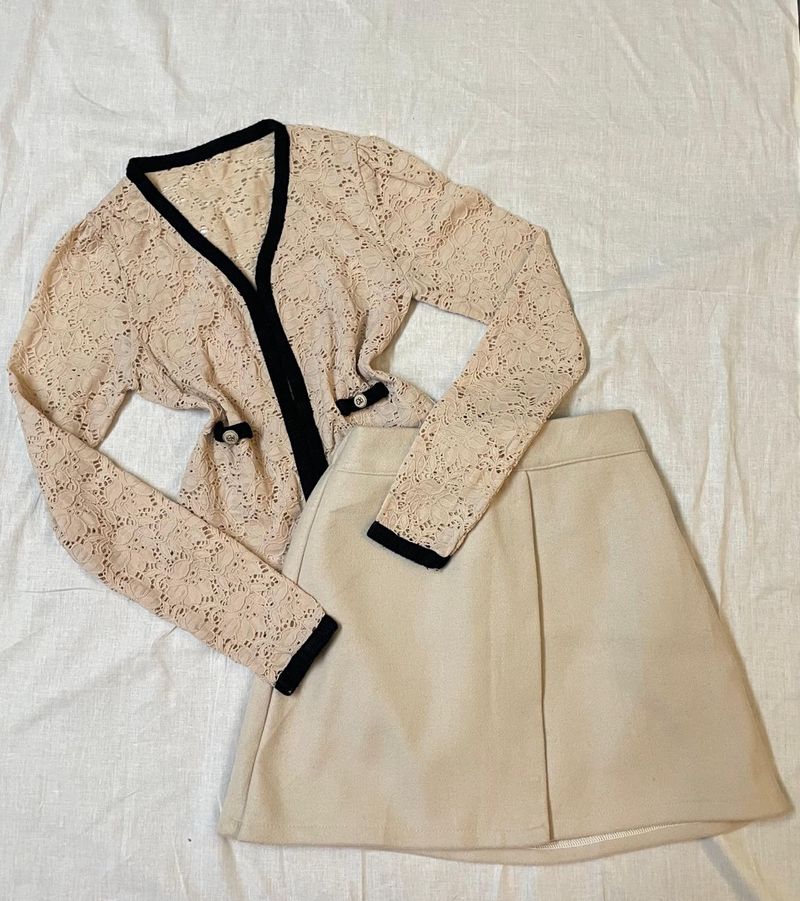 Set Of Skirt And Top