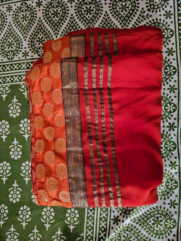 Orange Saree