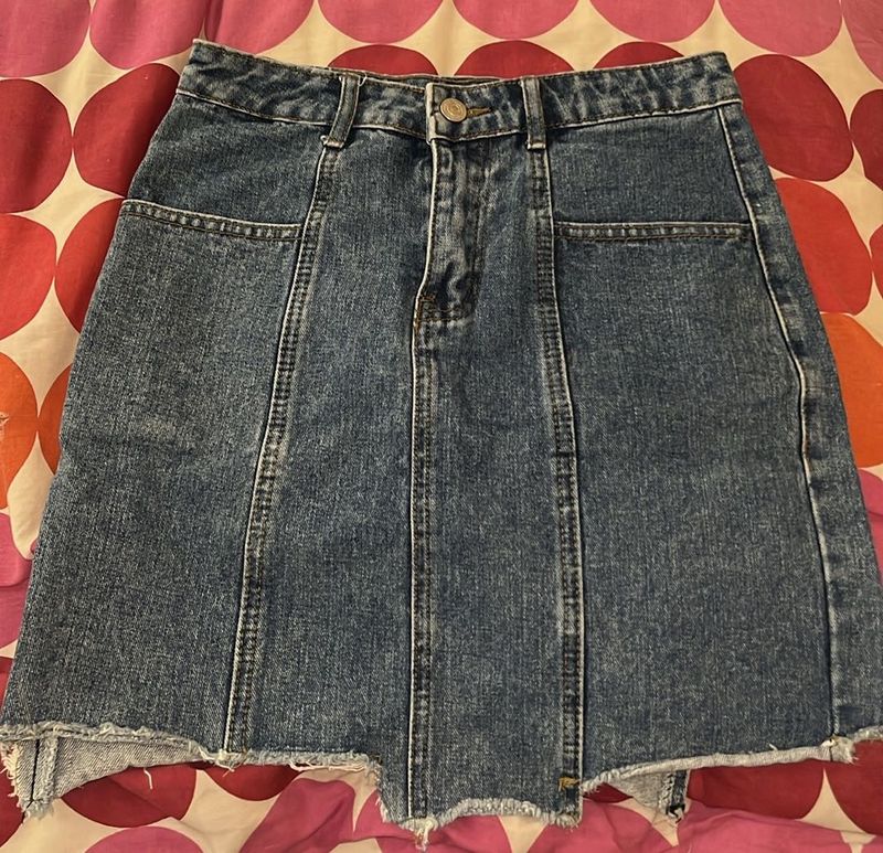 Denim Mini Skirt