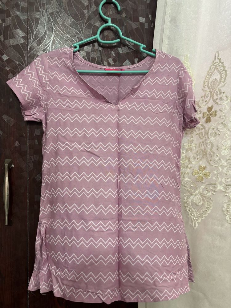 Lavender Chevron Top