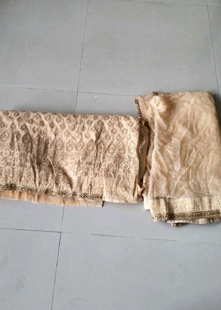 Embellished Woven Dress Material