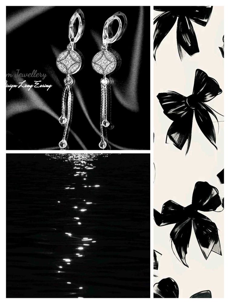 Silver Long Earrings