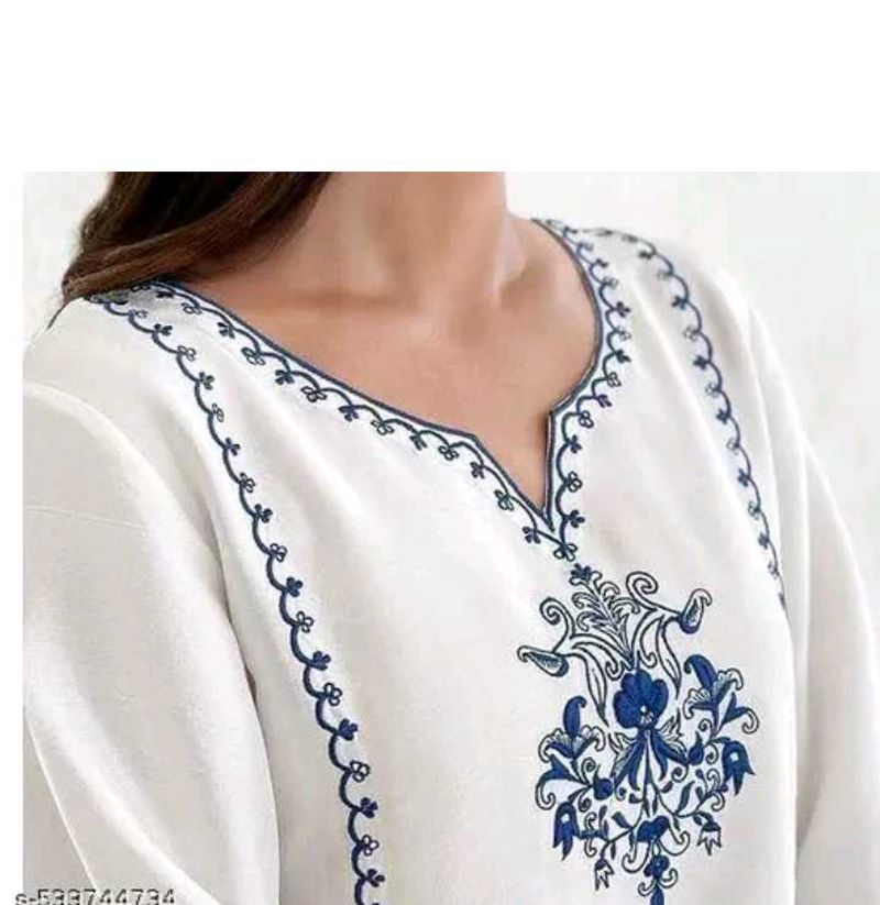 Kurti For Women White Color