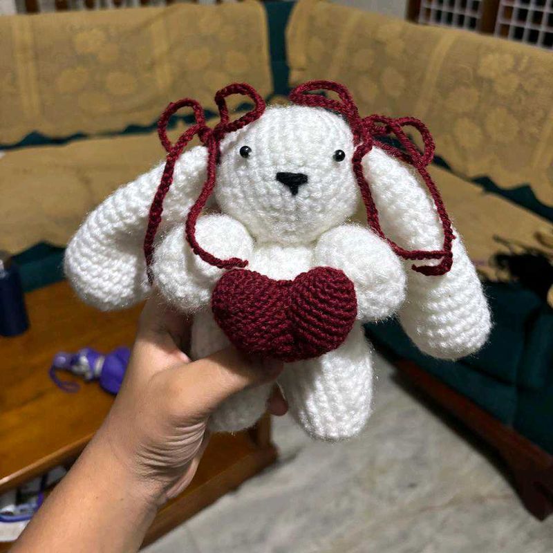 Crochet Bunny with Heart