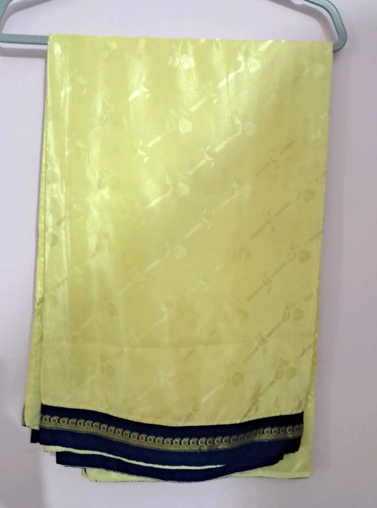 Lemon Yellow Saree