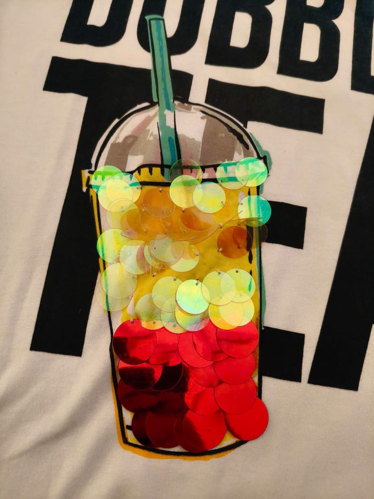Bubble Tea Sequin Tee