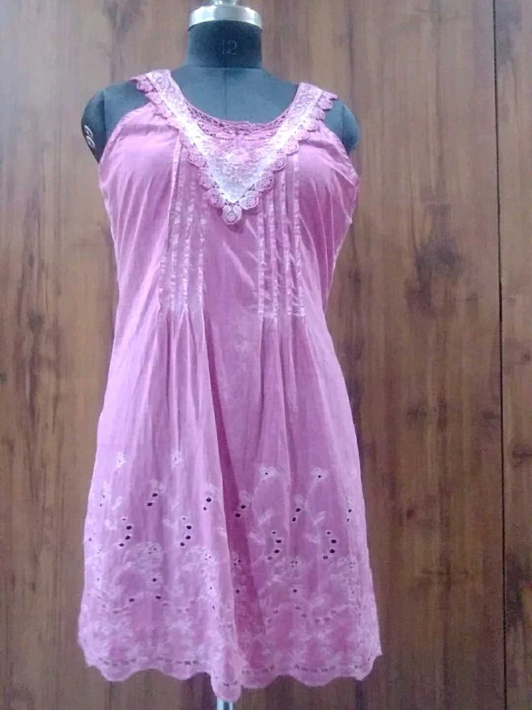 Pink Lace Dress