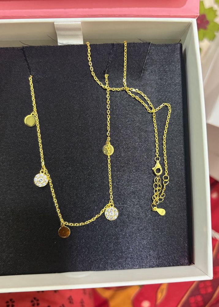 GIVA 925 silver Gold plated Elegant Necklace