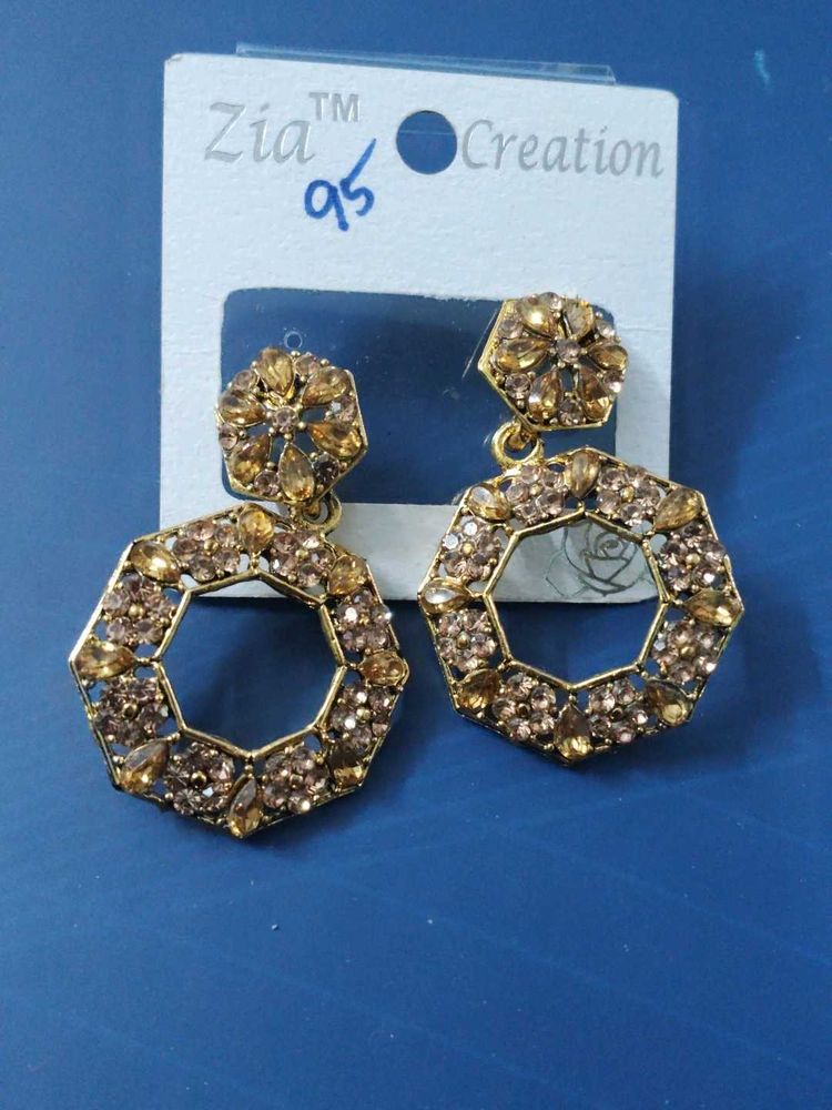 Elegant Zia Creation Drop Earrings