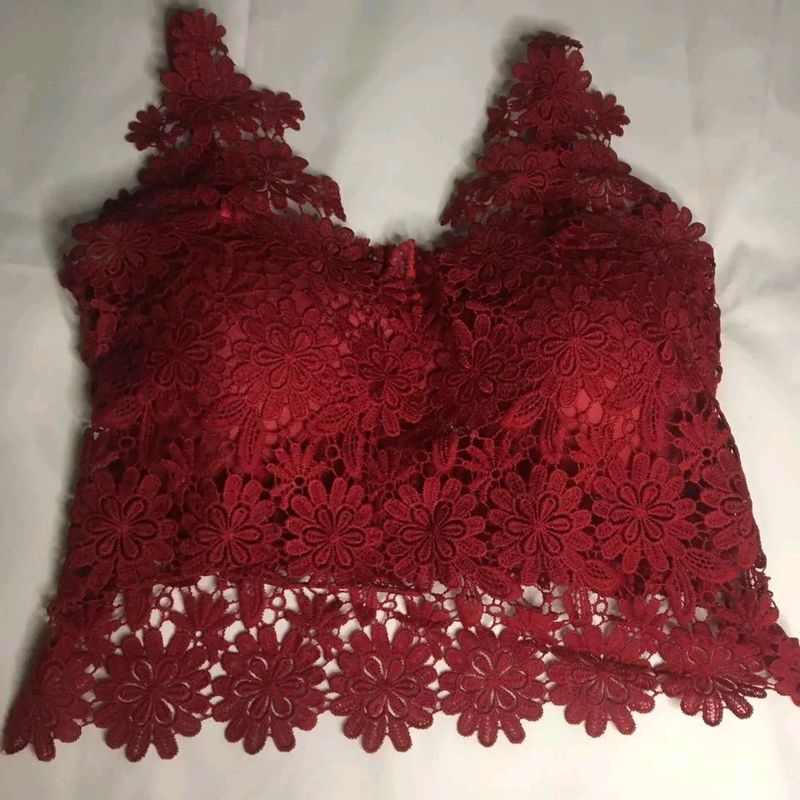 Red Lace Bralette
