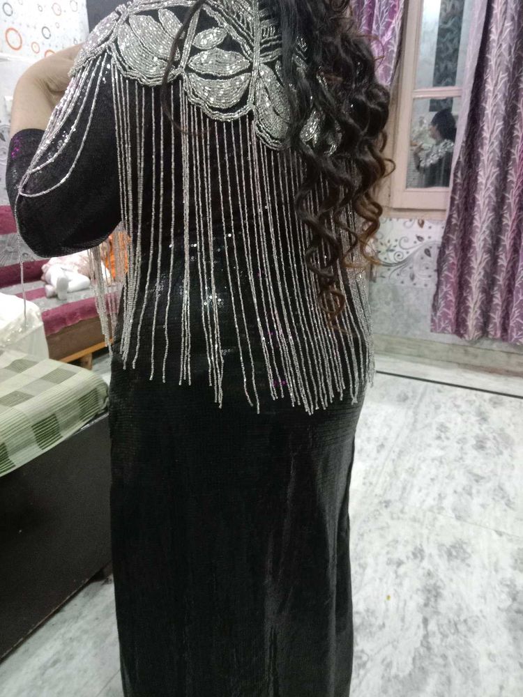Stunning Embellished Black poncho